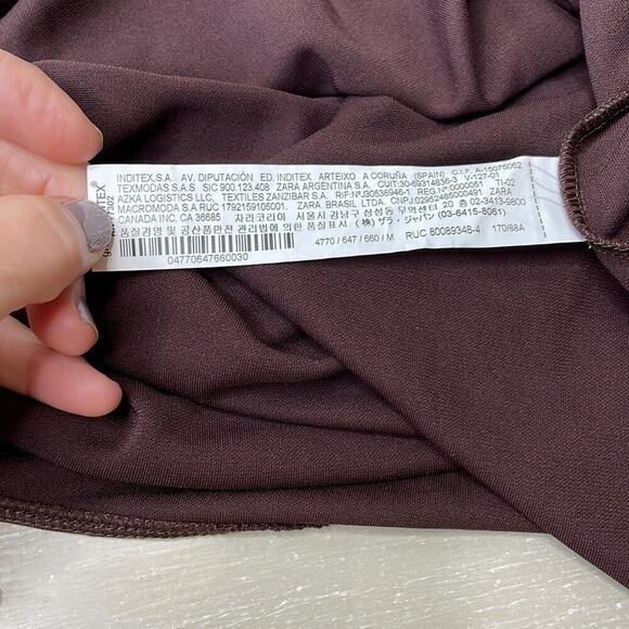 NWT Zara ruched sleeve midi dress - Picture 8 of 9